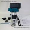 Brushless Lithium Trimmer & Engraving Wood Router: Multifunctional Electric Tool for Slotting, Milling, and Grooving.
