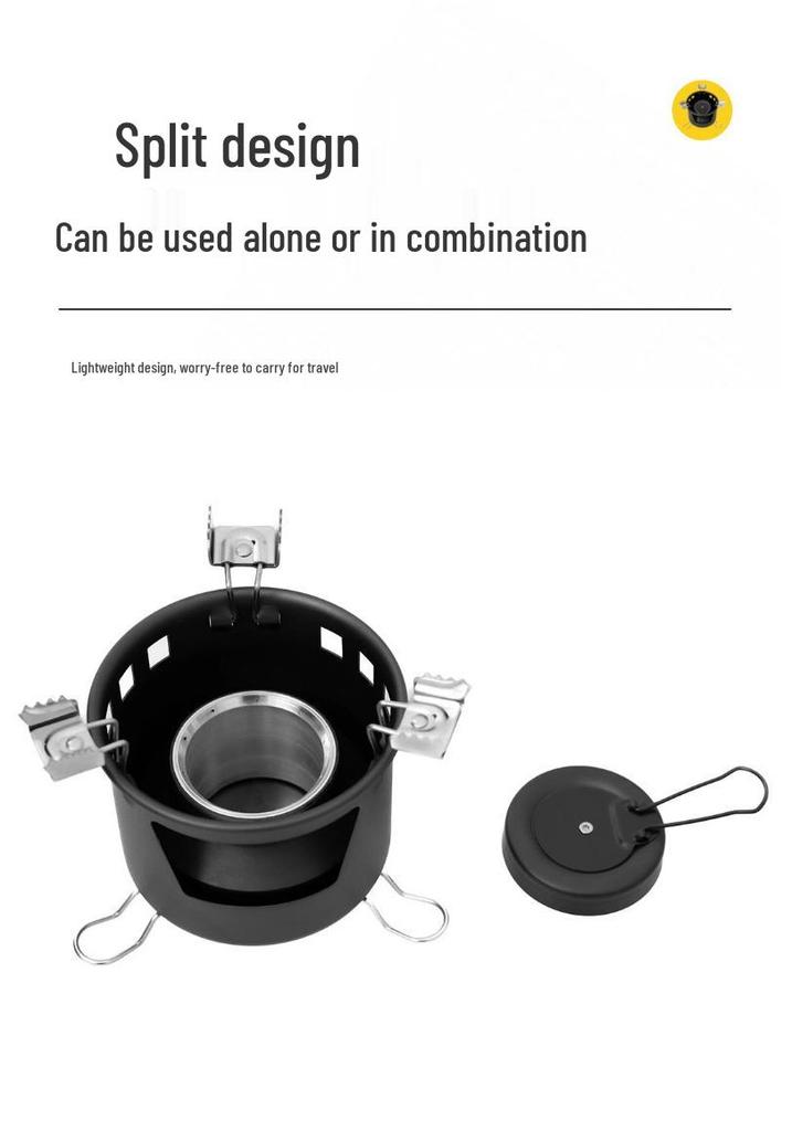Ultra-Light Portable Alcohol Stove for Outdoor Use