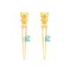 Lilpang Infant The Stick Max Stage 1 Left-hand Chopsticks, Yellow Bear, 2 Pieces, Single Item, Korean Popular Tableware