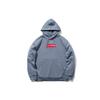 Li Ning Logo Embroidered Casual Hooded Pullover Fleece Sweatshirt Unisex Sweatshirt Firestone-Blue AWDR615-2