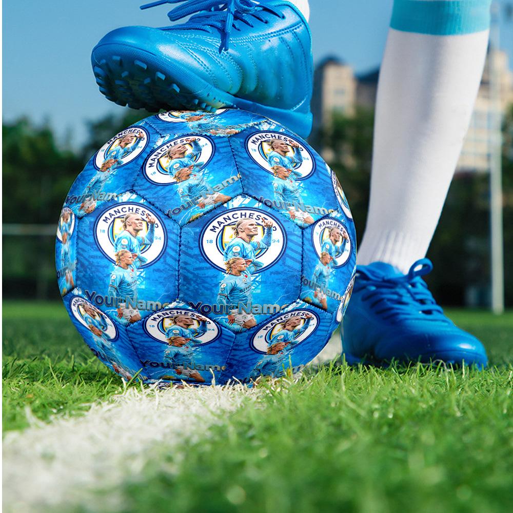 Erling Haaland Fashion Size 5 Football Wearproof Non‑Slip Soccer Ball For Sports Training Entertainment Use