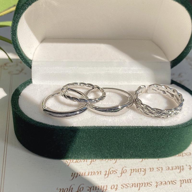 Стильное серебряное кольцо с цирконием для женщин - легкий роскошный открытый дизайн, идеально подходит для указательного пальца