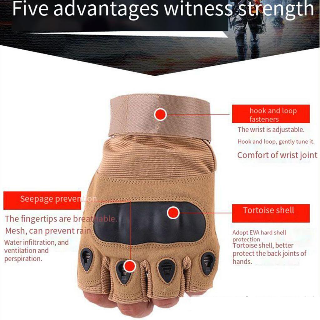 Motorcycle Riding Gloves Men Hunting Shooting Knuckle Protection Sports Full Finger GlovesClimbing Cycling Bike Glove