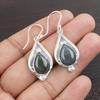 Moss Agate 925 Solid Sterling Silver Earrings, Handmade Gemstone Earrings Jewelry, Gifts For Wife Brand New Earrings