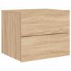 Table de chevet murale - Maison Exclusive - LED RVB intégrées - Chêne Sonoma - 50x39x41 cm