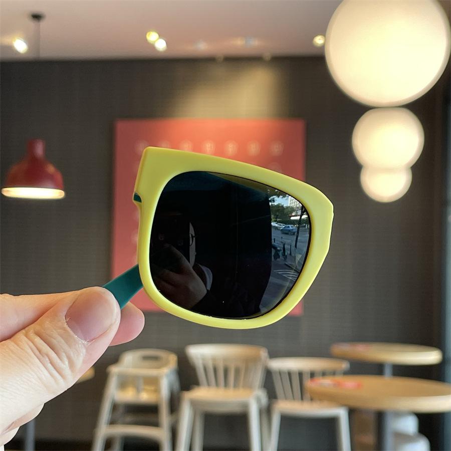 Sunshade Glasses For Kids Outdoor Foldable Sunglasses Travel Goggle Shades Eyewear Square Frame Uv400 Sun Glasses
