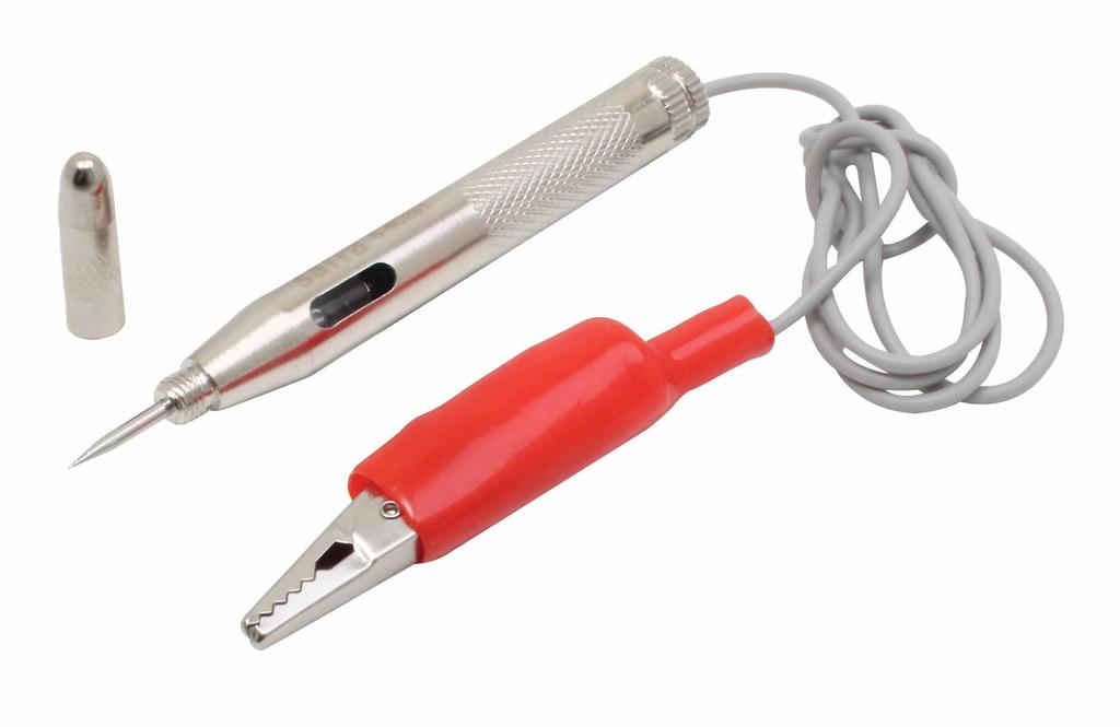 Voltage tester for 6-24V circuits of automotive electrical installations