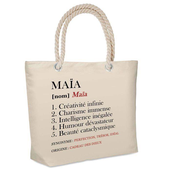 Sac de plage - PLANETEE - isotherme Maïa Définition - Coton - Imprimé en France - Grande contenance