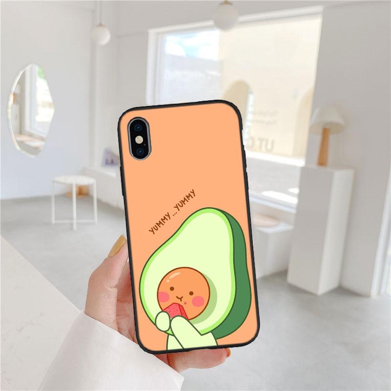 CJ13 Avocado fruit art Phone Case for Samsung Galaxy A11 A12 A13 A15 A52S A53 A55 A56 A70 A71 A72 A73 F06 F16 F56 S10 Plus S10e