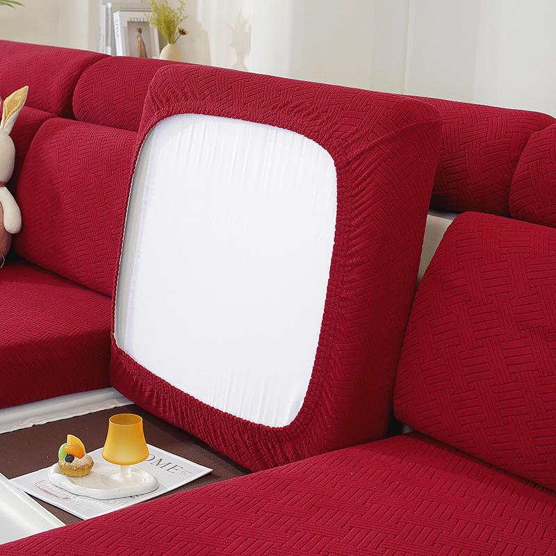 Универсальный нескользящий эластичный чехол для дивана - Однотонный, всесезонный чехол-протектор для подушек с полной оберткой