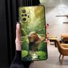 Case for Xiaomi Redmi Note 10S 13 14 Pro Plus 11s 9S 9 10 11 12 Pro 12s 7 8 Black Soft Phone Cover Cute Capybara