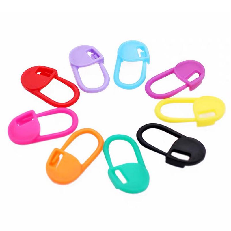 100Pcs Mix Color Knitting Tools Locking Stitch Markers Crochet Latch Marker Pin