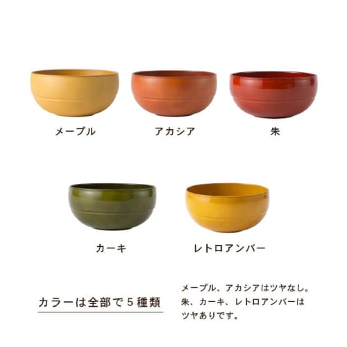 Asahi Koyo Round Bowl, Vermilion, 1 Bowl, Made in Japan, Dishwasher and Microwave Safe, Comfortable in the Hand, WAYOWAN AZ18-73