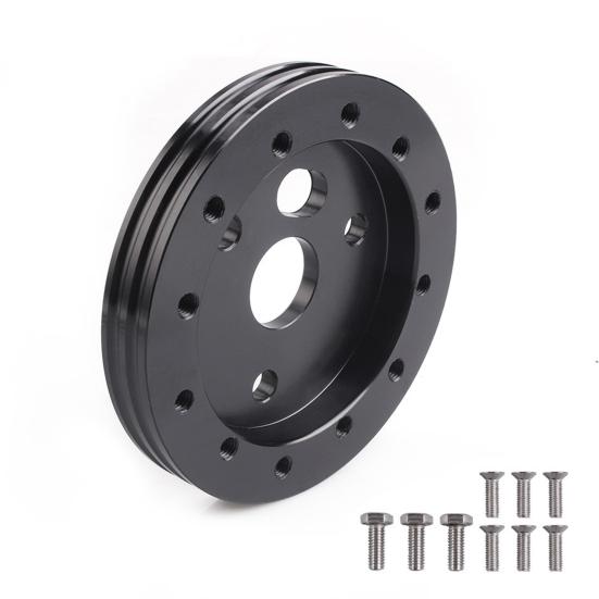 Steering Wheel Bolt Adapter, 6 Hole to 3 Hole Aluminum Hub Spacer, 0.5" 1" Thickness for Racing Car Steering Column