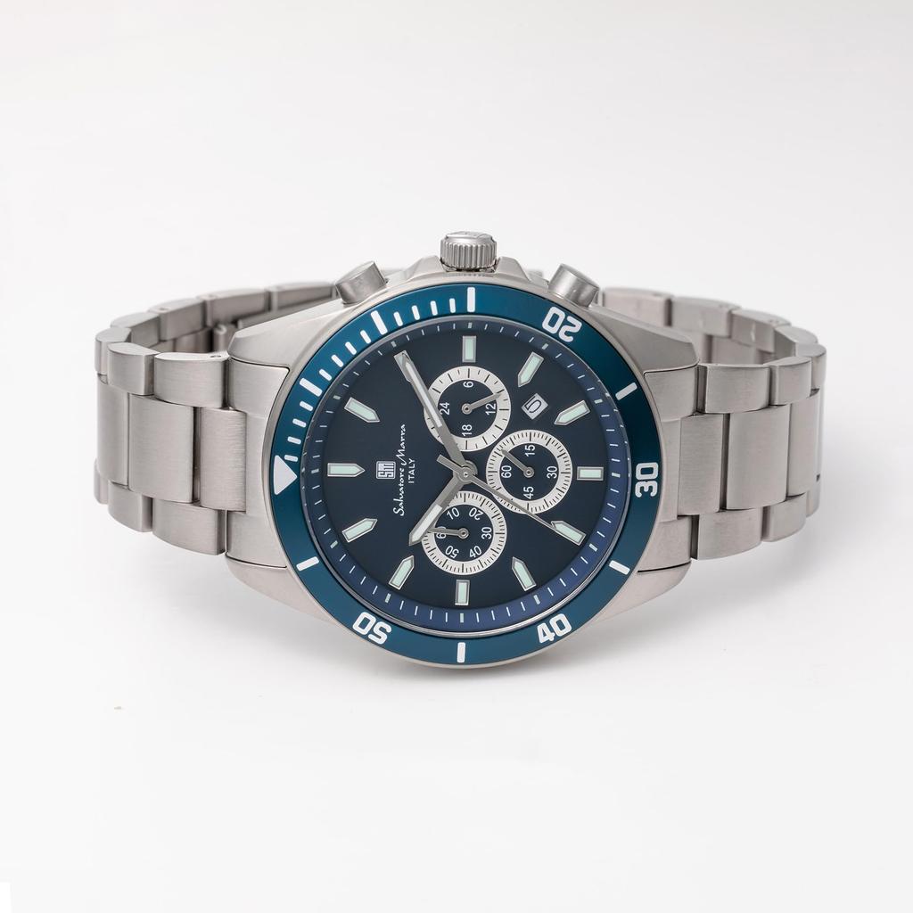 Watch Titanium Stylish Business Waterproof Lightweight Analog Watch Cloth Included GYBL [Salvatore Marra] Men's Men's [Product]