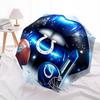 1pc Indianapolis Colts Lipstick Football Helmet Umbrella with Plastic Handle,Suitable for All Seasons Home Travel Outdoor UmbrellaDD453