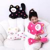 Cute Dopamine Polka Dot Cat Doll Clown Cat Pillow Plush Toy Doll Sofa Cushion Girl Gift