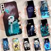 Чехол Undertale Sans для Samsung Galaxy S21 S22 S23 Ultra S20 FE Note 20 Ultra S8 S9 S10 Note 10 Plus