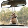 2D Flat Acrylic Cute Cat Car Charm Decor, Stylish Hanging Pendant for Car Interior Decoration & Home Decor, Fashionable Gift for Cat Lovers
