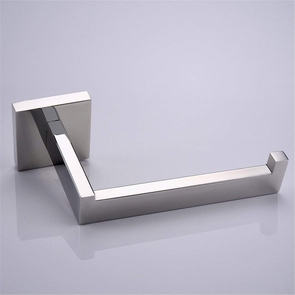 Celbon SUS304 Stainless Steel Toilet Roll Holder, Chrome Finish, Wall Mounted Bathroom Tissue Holder (Chrome, Toilet Paper Holder (1))