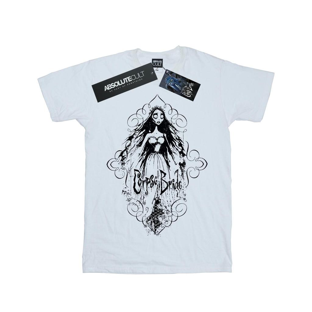 Хлопковая футболка Corpse Bride Girls с эскизом невесты
