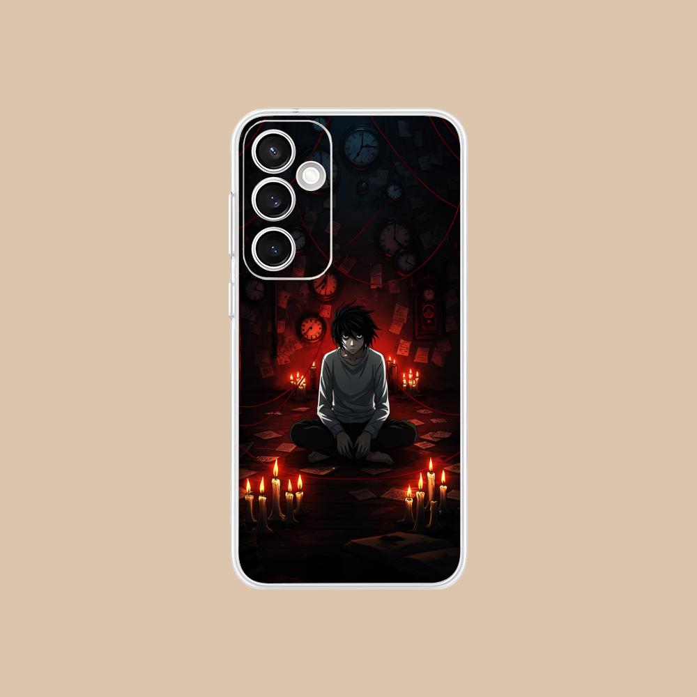 Чехол для мобильного телефона Death Note L Lawliet для Samsung Galaxy S25 S24 S23 S22 S21Plus FE Ультрапрозрачный Цветной Чехол Чехол Красивый