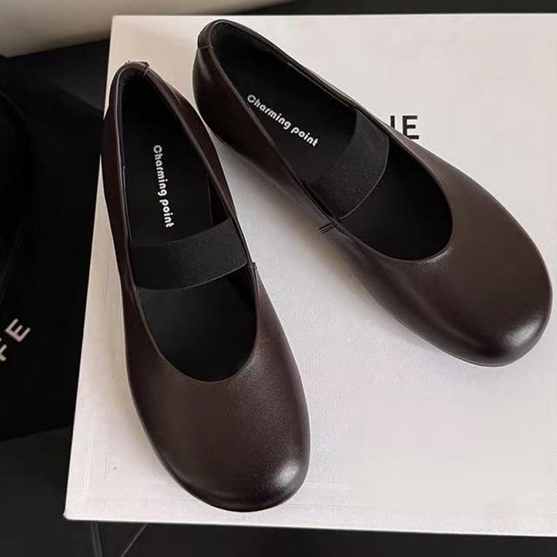 Fashion Loafers Women Ballet Flats Shoes Shallow Fashion Dress Sport Shoes Designer Retro Autumn 2025 Casual New Zapatillas De Mujer