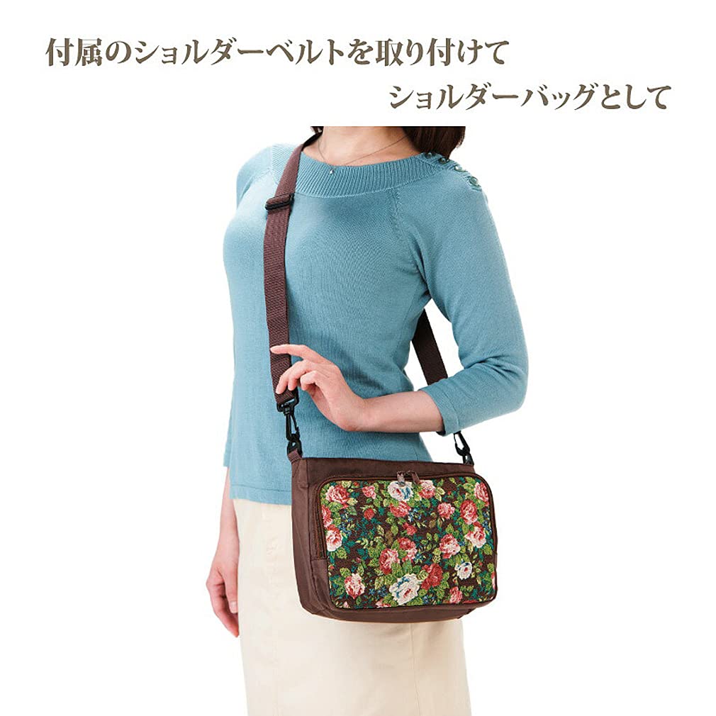 EVERSOUL Гобеленовая Сумка через плечо, Многофункциональная Сумка-в-сумку, Цветочный принт, Легкая, Вышивка Розами, Сумка-кроссбоди, Большое отделение, Один размер,