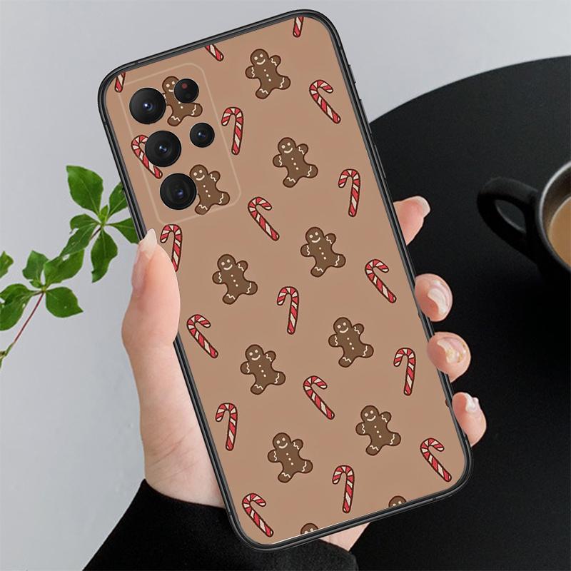 Рождественский мультяшный чехол для телефона Samsung A55 A16 A56 A36 A35 A15 A53 A54 A33 A34 A25 A05S A52 A52S A14 A24 A26 A71