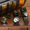 New Metal Metal Dice Set D4 D6 D8 D10 D12 D20 Multicolor Polyhedral Dice Polyhedral Sharp Corner Dice Gift