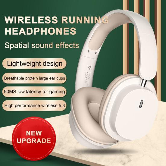 Wireless Headphones Ergonomic Design Active Noise Reduction HIFI Sound Immersive Music Bluetooth-compatible 5.3 Headsets