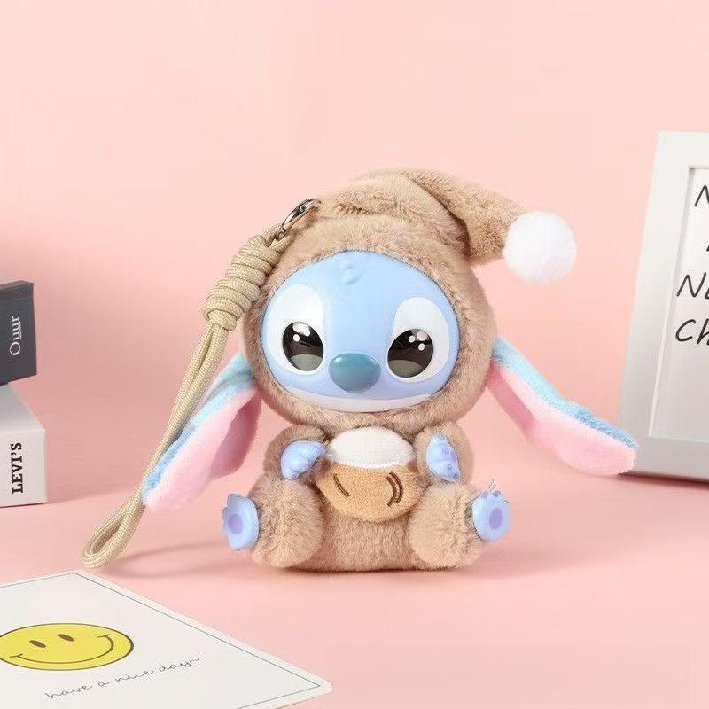 Disney 1 шт. Плюшевая игрушка Стич из слепой коробки Эмалированная кукла Брелок для рюкзака Детская фигурка Украшение