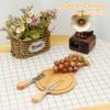 Cheese Board Bamboo Butter Cutter Board Set Cake Dessert Pastry Mini Tray with Knive and Fork for Wedding Birthday Party Cutlery