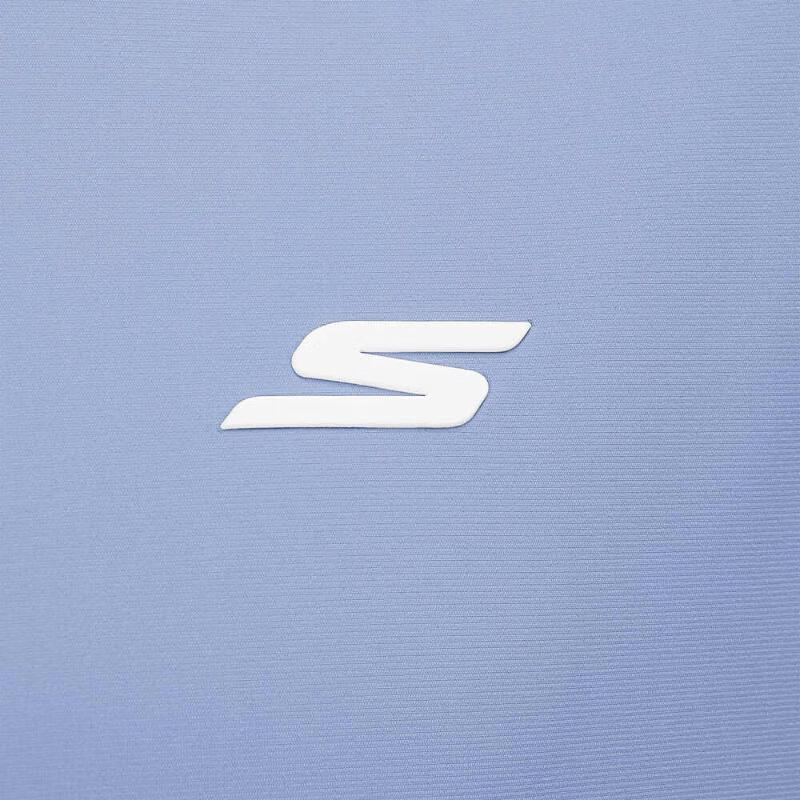Skechers Повседневная Спортивная Мода Быстросохнущая Прохладная Простая Универсальная Футболка с коротким рукавом Мужские топы Штормовой синий P225M021-02N8