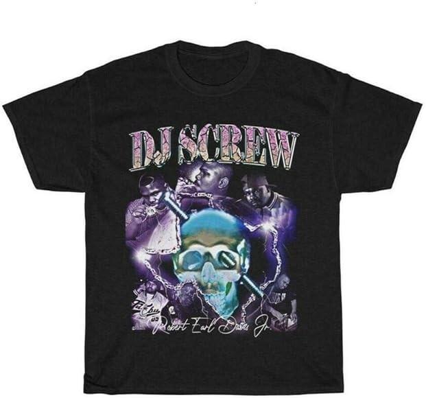 The Legend DJ SCREW Screwed Up Click TShirt Classic Black Unisex S-5XL