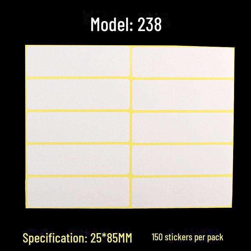 A5 Self-Adhesive Blank White Stickers for Printing and Handwriting Labels