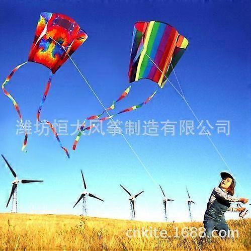 Kites for Kids & Adults, 4pcs Rainbow Small Pocket Kites Set for Beginners, Easy to Fly Small Soft Long Tail Kite Pack for Boys and Girls with Kite St