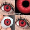 FUNSACHY 2pcs Anime Cosplay Contact Lenses Colored Lens for Crazy Halloween Solid Color Blue Contacts Pink Beauty Pupil Yearly