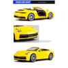 1/32 Porsche 911 Carrera Supercar литая модель игрушечного автомобиля со звуком и светом для детей