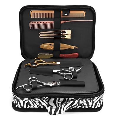 Универсальная полосатая парикмахерская коробка, чехол для триммера для волос и бороды, сумка для электрической машинки для стрижки, салон