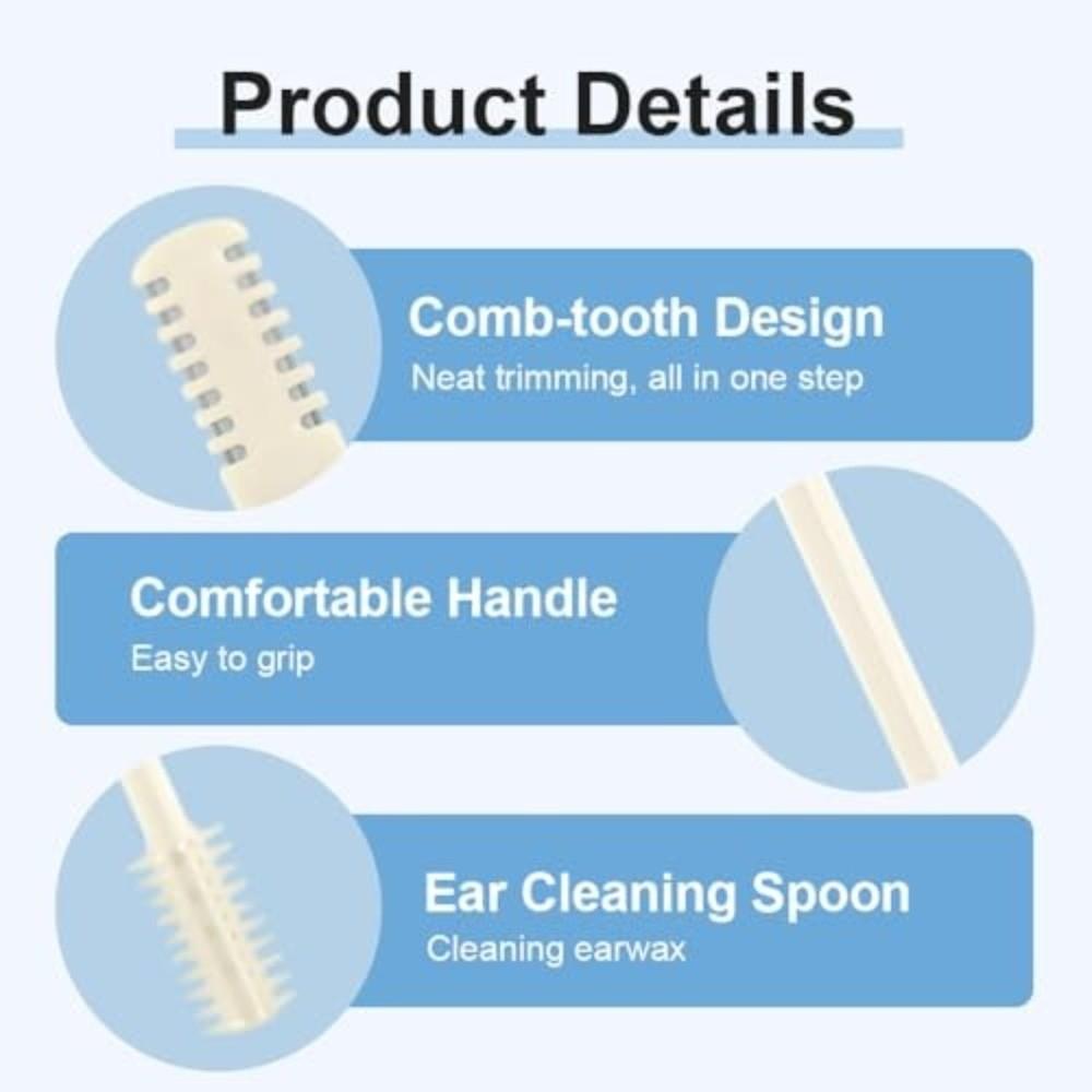 Stainless Steel Nose Hair Trimmer Double Sided Nose Hair Trimming Portable Hair Remover Travel