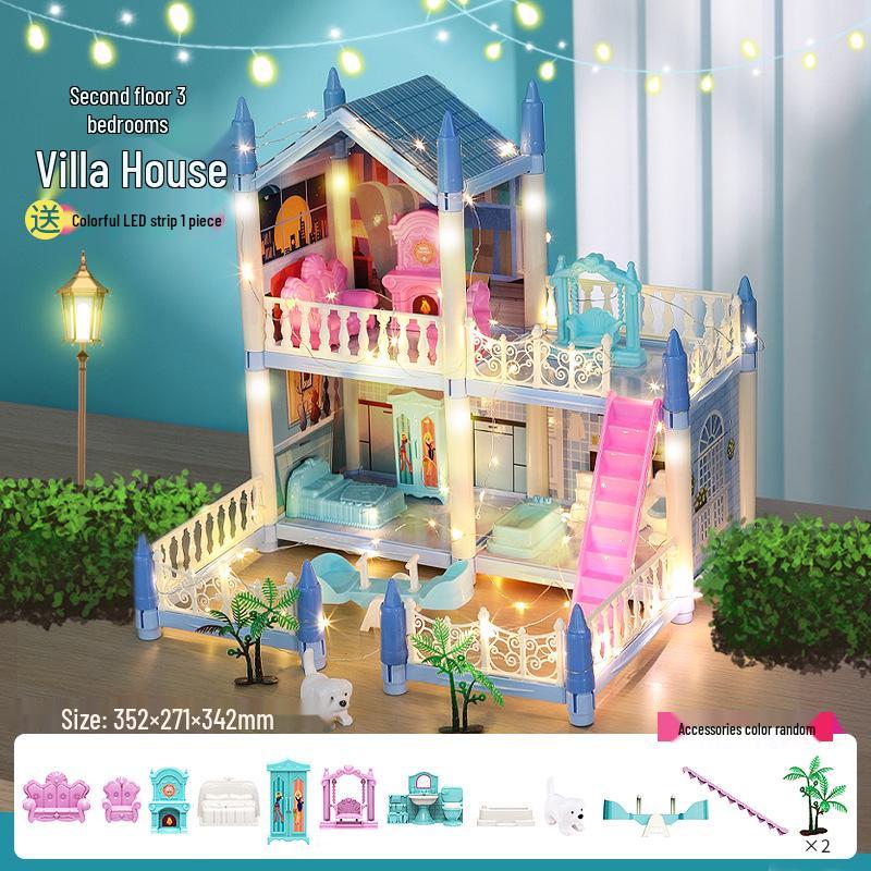 Игровой набор Кукольный домик Замок принцессы: Пазл Вилла для девочек