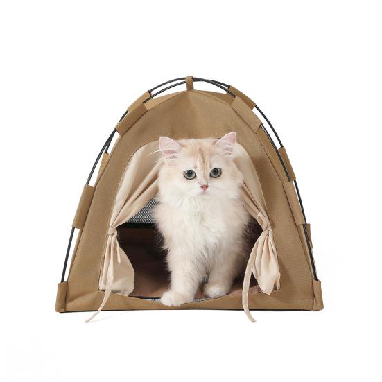 Палатка для кошек Pop-Up Палатка для питомцев Моющаяся Водонепроницаемая Укрытие с ковриком