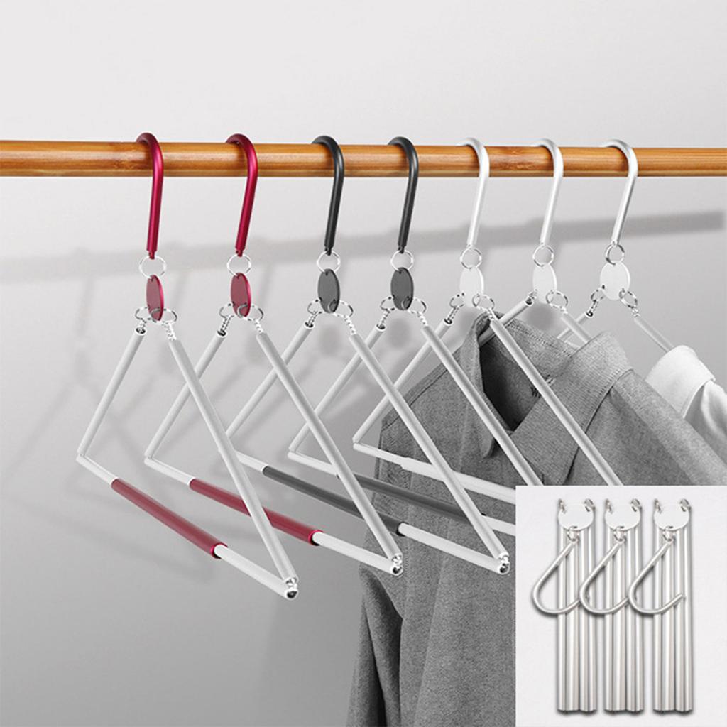 Foldable Coat Drying Rack,Aluminum Clothes Hangers,Compact Space Saver Closet Organizer For Travel Hotel Camping Clothes Hangers
