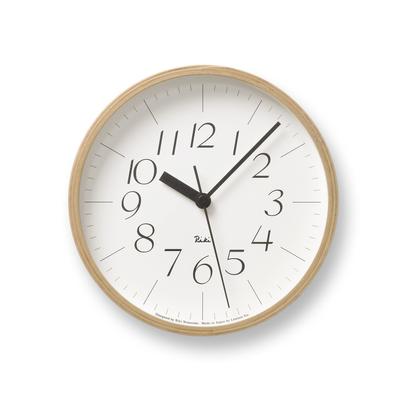 Настенные часы Lemnos Analog из фанеры, натурального цвета, из натурального дерева, Riki Clock SS Lemnos WR-0312
