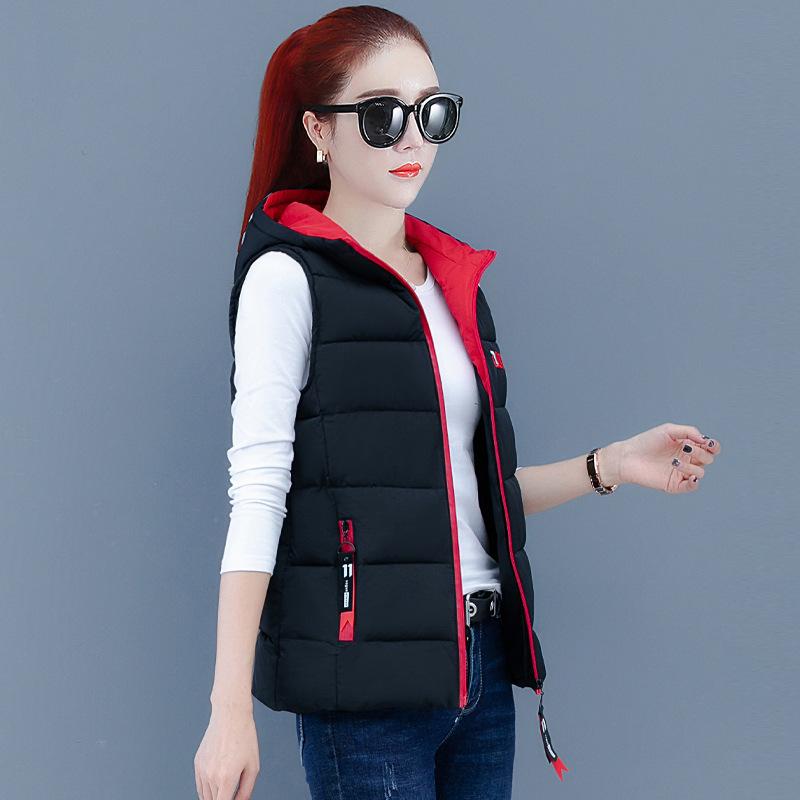 Down Cotton Vest Women Short Jacket Outer Wear Autumn Winter Fashion All-Match Plus Size Waistcoat Vests Woman