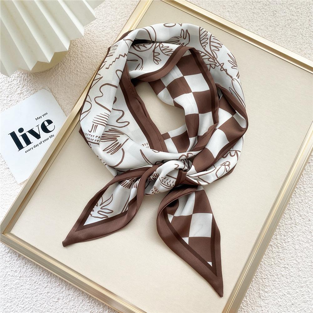 New Scarves Silk Scarves Women'S Spring And Autumn Season Long Decorative Professional Scarves Summer Thin Styles Paired With Shirts Stylish