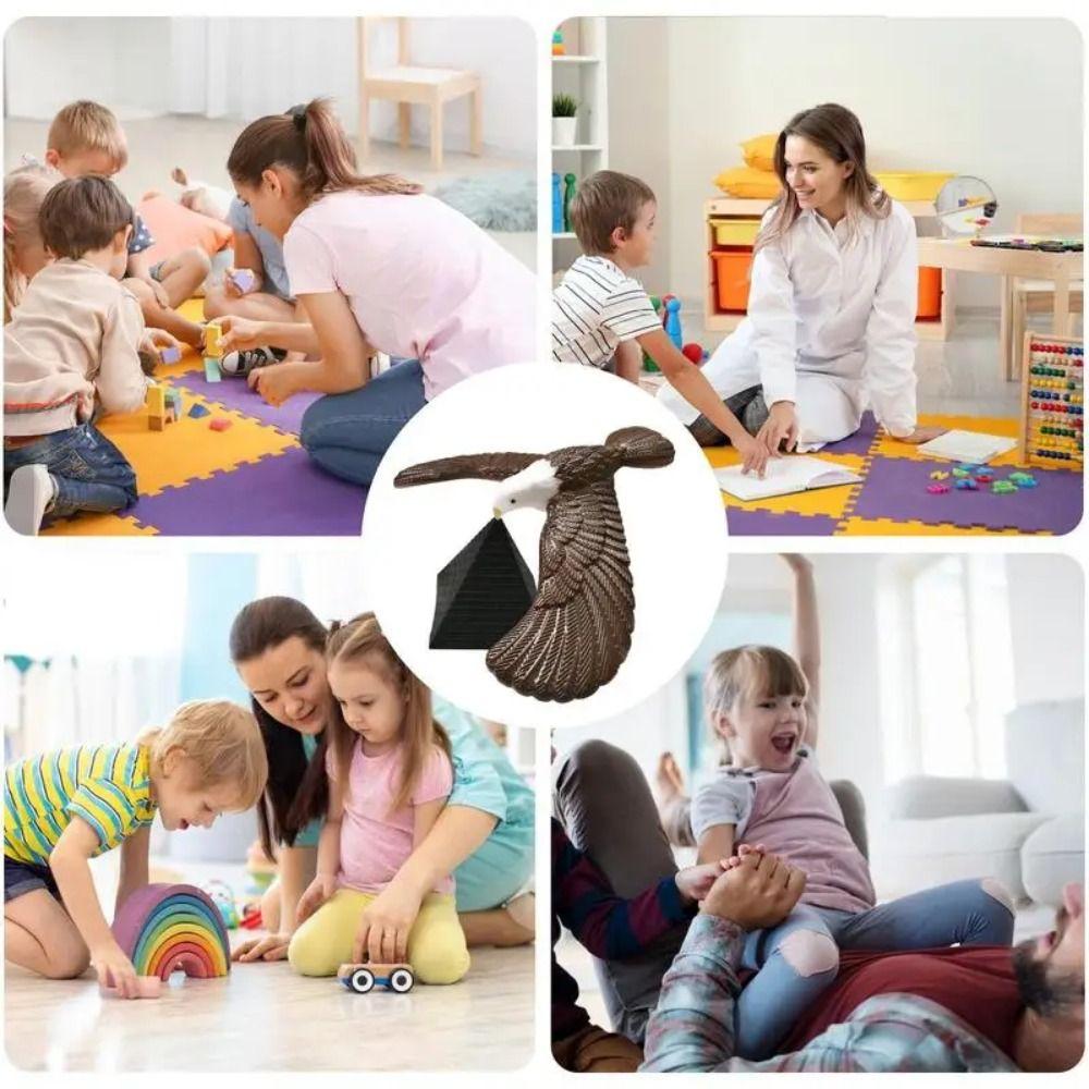 Pyramid Physical Balancing Eagle Bird Gift Trick Gravity Science Balance Bird Novelty Funny Eagle Bird Interactive Desktop