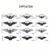 Halloween Bat Decorations for Doorways, Hollow Bat Wall Decorations, 3D Non-adhesive Paper Bat Wall Stickers Wall Decoration