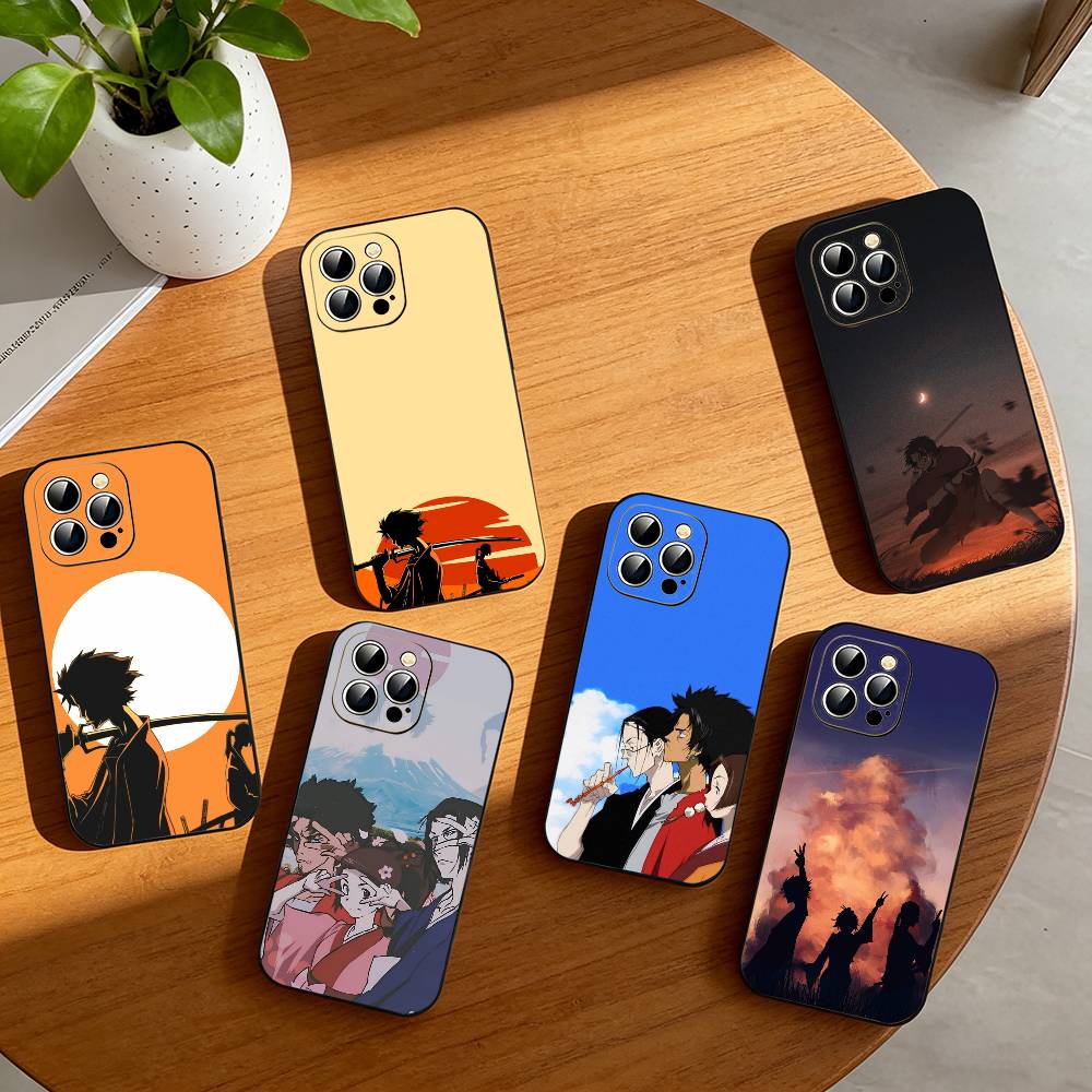 S-Samurai Champloo Anime Phone Case Silicone Soft For IPhone 17 16 15 14 13 12 11 X XR Plus Pro Max Plus